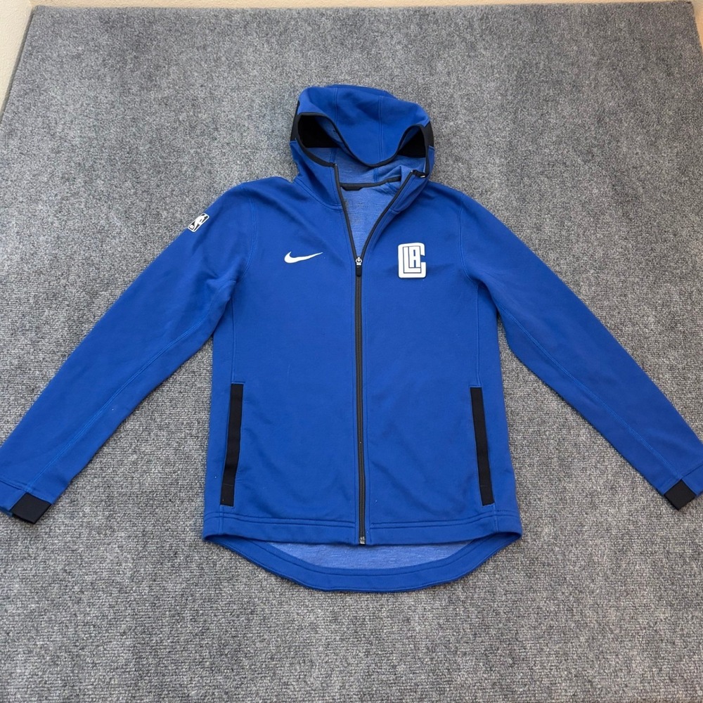 Nike NBA Los Angeles Clippers Showtime Full Zip Hoodie Blue Large OSCL2050-OS-Z
